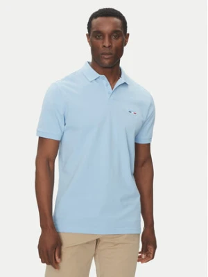 Hechter Paris Polo Pique H-Eco 74004 151902 Błękitny Regular Fit