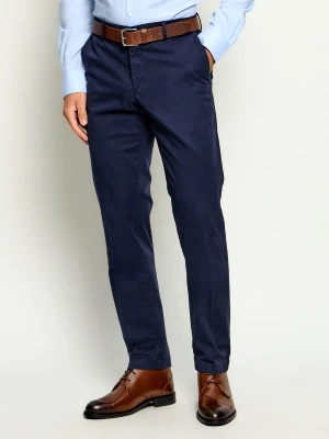 Hechter Paris Spodnie chino H-Colmar | Regular Fit granatowy