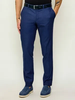 Hechter Paris Spodnie | Slim Fit | z dodatkiem wełny