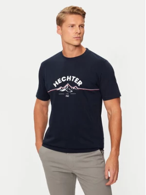 Hechter Paris T-Shirt 75014 142919 Granatowy Regular Fit