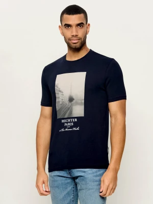 Hechter Paris T-shirt | Regular Fit granatowy