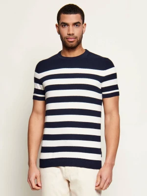 Hechter Paris T-shirt | Slim Fit granatowy