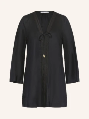 Heidi Klein Sukienka Plażowa Meteora Z Lnu schwarz