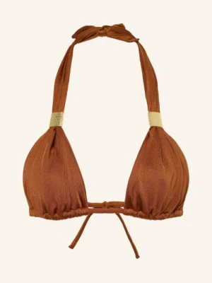 Heidi Klein Trójkątny Stanik Bikini Rust braun