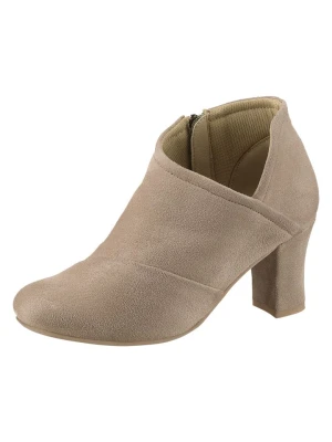 Heine Botki w kolorze beżowym rozmiar: 38