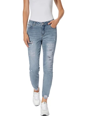 Heine Dżinsy - Slim fit - w kolorze błękitnym rozmiar: 38
