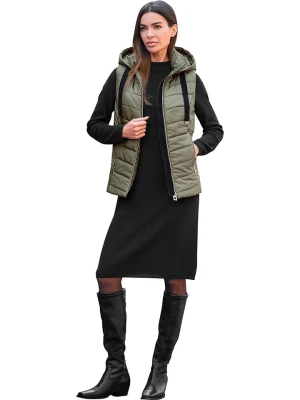 Heine Kamizelka pikowana w kolorze khaki rozmiar: 42