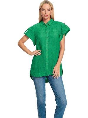 Heine Lniana bluzka w kolorze zielonym rozmiar: 44