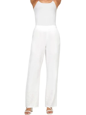Heine Lniane spodnie w kolorze białym rozmiar: 40