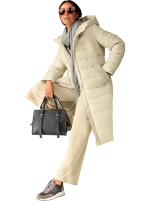 Heine Płaszcz pikowany w kolorze beżowym rozmiar: 40