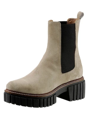 Heine Skórzane botki w kolorze beżowym rozmiar: 39