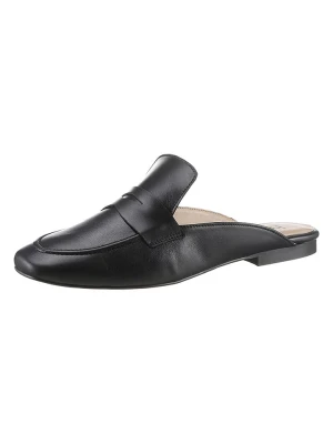 Heine Skórzane klapki w kolorze czarnym rozmiar: 35