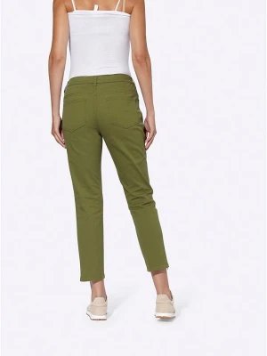 Heine Spodnie chino w kolorze khaki rozmiar: W20