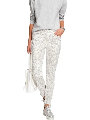 Heine Spodnie chino w kolorze szaro-białmy rozmiar: 36