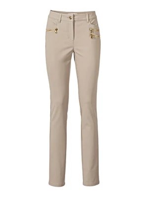 Heine Spodnie w kolorze beżowym rozmiar: W21