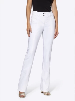 Heine Spodnie w kolorze białym rozmiar: 40