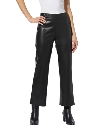 Heine Spodnie w kolorze czarnym ze skóry syntetycznej rozmiar: 44