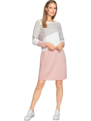 Heine Sukienka w kolorze biało-różowo-jasnoszarym rozmiar: 38