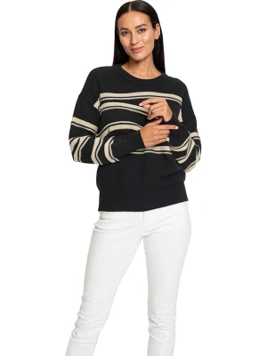 Heine Sweter w kolorze czarno-beżowym rozmiar: 42