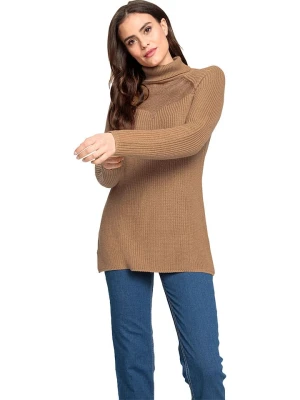 Heine Sweter w kolorze jasnobrązowym rozmiar: 48