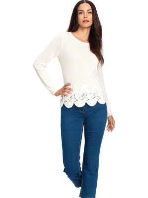 Heine Sweter w kolorze kremowym rozmiar: 38