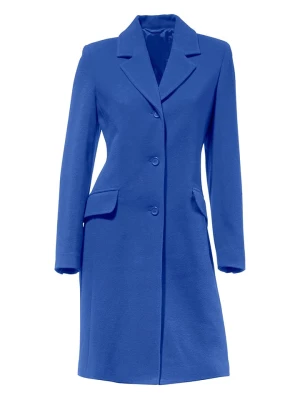 Heine Wełniany płaszcz w kolorze niebieskim rozmiar: 34