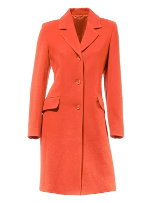 Heine Wełniany płaszcz w kolorze pomarańczowym rozmiar: 34
