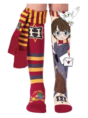 Heinrich Bauer Skarpety "Harry Potter" w kolorze bordowo-szarym rozmiar: onesize