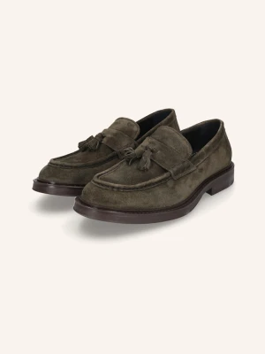 Heinrich Dinkelacker Loafersy Florenz Plain V gruen CIEMNOZIELONY