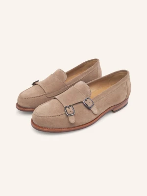 Heinrich Dinkelacker Loafersy Wien Double Monk V beige