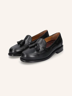 Heinrich Dinkelacker Loafersy Wien Plain Tassel Np schwarz CZARNY