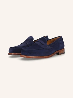 Heinrich Dinkelacker Loafersy Wien Plain V blau NIEBIESKI