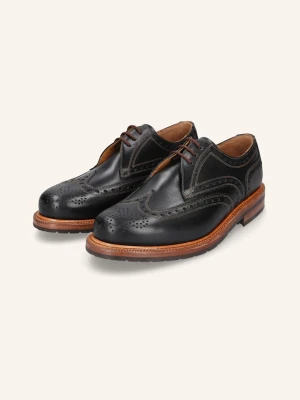 Heinrich Dinkelacker Sznurowane Botki Janosh K Full-Brogue Fc schwarz CZARNY