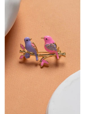 Heliophilia Broszka w kolorze fioletowo-różowym rozmiar: onesize