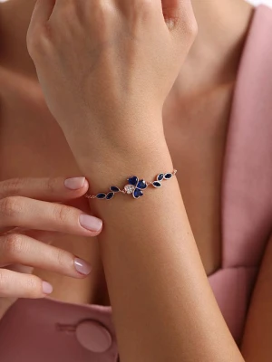 Heliophilia Srebrna bransoletka z elementem ozdobnym rozmiar: onesize