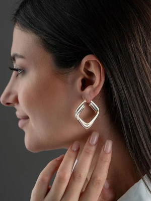 Heliophilia Srebrne kolczyki-kreole rozmiar: onesize