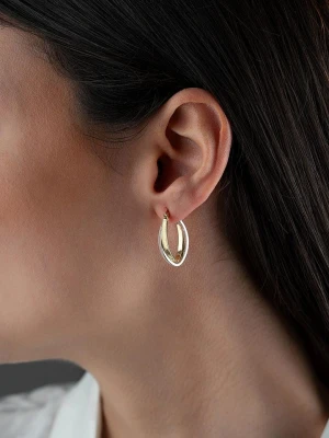 Heliophilia Srebrne kolczyki-kreole rozmiar: onesize