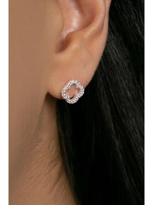 Heliophilia Srebrne kolczyki-wkrętki z cyrkoniami rozmiar: onesize