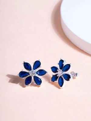 Heliophilia Srebrne kolczyki-wkrętki z cyrkoniami rozmiar: onesize