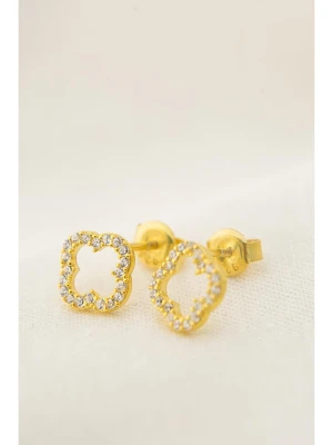 Heliophilia Srebrne kolczyki-wkrętki z cyrkoniami rozmiar: onesize