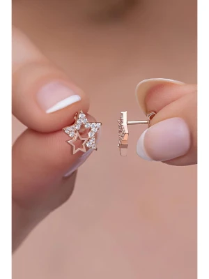 Heliophilia Srebrne kolczyki-wkrętki z cyrkoniami rozmiar: onesize