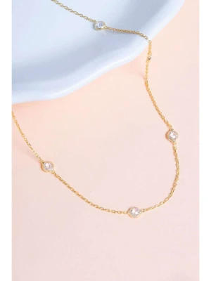 Heliophilia Srebrny naszyjnik z elementami ozdobnymi rozmiar: onesize