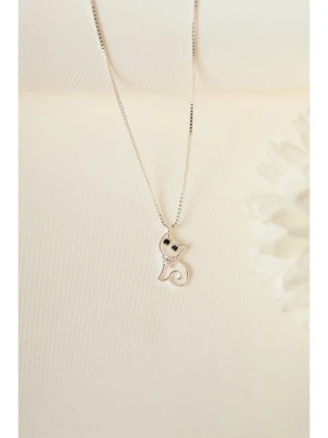 Heliophilia Srebrny naszyjnik z zawieszką - dł. 40 cm rozmiar: onesize