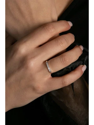 Heliophilia Srebrny pierścionek z cyrkoniami rozmiar: onesize