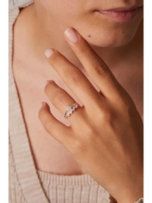 Heliophilia Srebrny pierścionek z cyrkoniami rozmiar: onesize