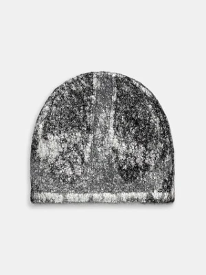 Heliot Emil czapka z dodatkiem wełny kolor srebrny AW25_16_132_BLK01