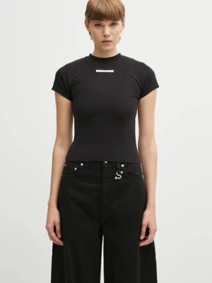Heliot Emil t-shirt damski kolor czarny AW25_W_13_087_BLK01