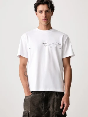 HELIOT EMIL T-shirt męski bawełniany biały