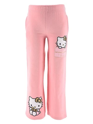 Hello Kitty Spodnie "Hello Kitty" w kolorze jasnoróżowym rozmiar: 140