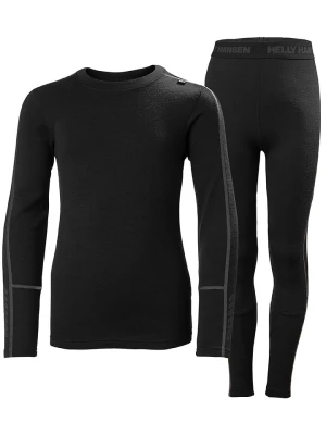 Helly Hansen 2-częściowy zestaw bielizny funkcyjnej w kolorze czarnym rozmiar: 158